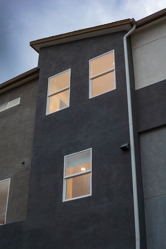Modern house exterior in California