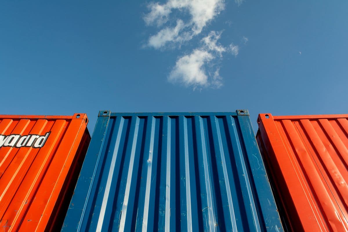 Shipping container converted into a home