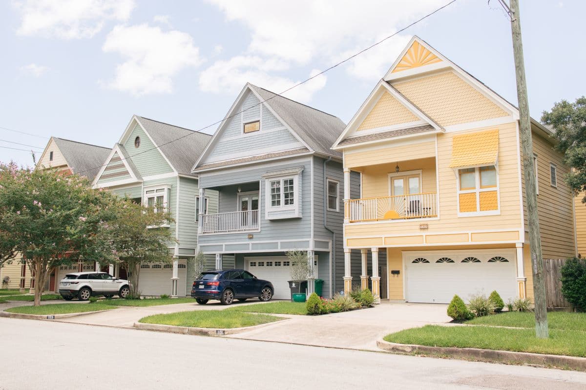 Suburban house neighborhood in Texas